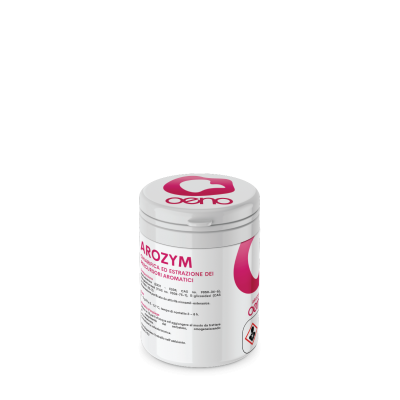 Arozym permette di liberare i precursori aromatici varietali legati ai glicosidi, è anche caratterizzato da una buona capacità di chiarifica dei mosti.